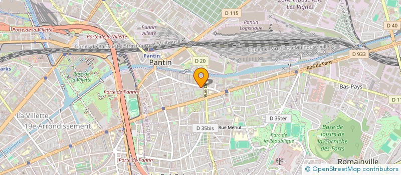 localisation de l'entreprise SYND COPROP 56 R VICTOR HUGO 93 PANTIN  PANTIN