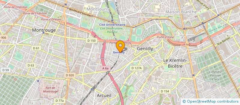 localisation de l'entreprise SYND COPROP 57 RUE BENOIT MALON à GENTILLY