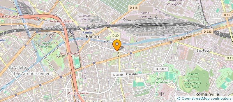 localisation de l'entreprise SYND COPROP 58 R VICTOR HUGO 93 PANTIN  PANTIN