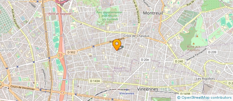 localisation de l'entreprise SYND COPROP 58 RUE BEAUMARCHAIS  MONTREUIL