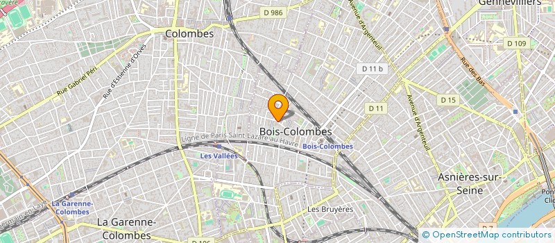 localisation de l'entreprise SYND COPROP 59-61 RUE CHARLES DUFLOS à BOIS-COLOMBES