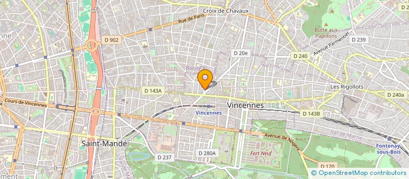 localisation de l'entreprise SYND COPROP 6 R DE LA FRATERNITE à VINCENNES