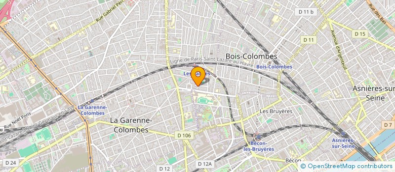 localisation de l'entreprise SYND COPROP 6 R DES ROMAINS à BOIS-COLOMBES