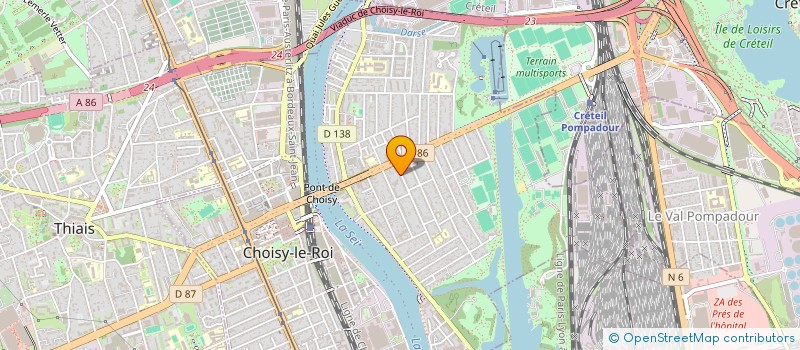 localisation de l'entreprise SYND COPROP 6 RUE MIRABEAU à CHOISY-LE-ROI
