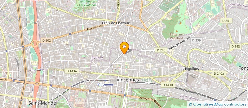 localisation de l'entreprise SYND COPROP 60 RUE DE STRABOURG à VINCENNES