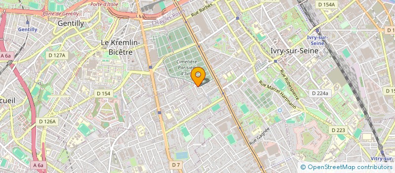 localisation de l'entreprise SYND COPROP 61 BD SADI CARNOT à IVRY-SUR-SEINE