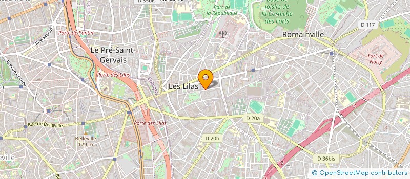 localisation de l'entreprise SYND COPROP 61 RUE ROMAIN ROLLAND à LES LILAS