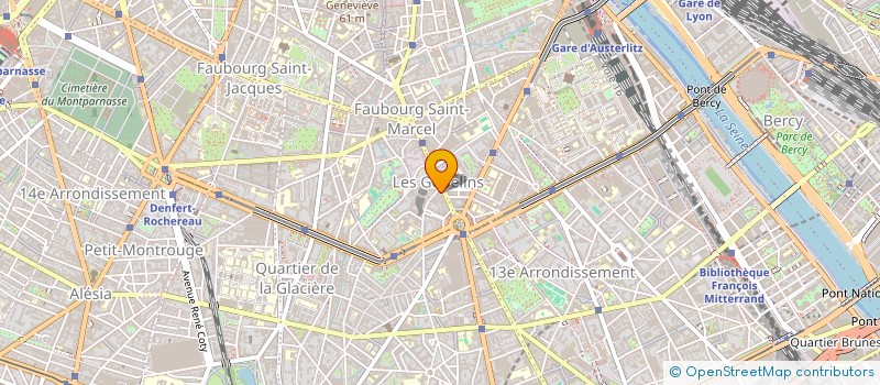 localisation de l'entreprise SYND COPROP 64 AVENUE DES GOBELINS  PARIS