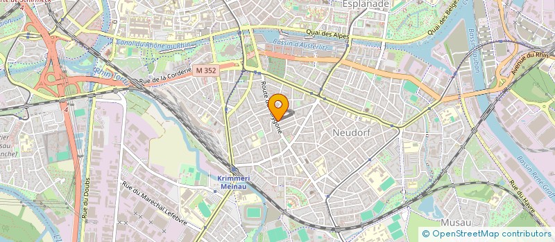 localisation de l'entreprise SYND COPROP 69 RTE DU POLYGONE à STRASBOURG
