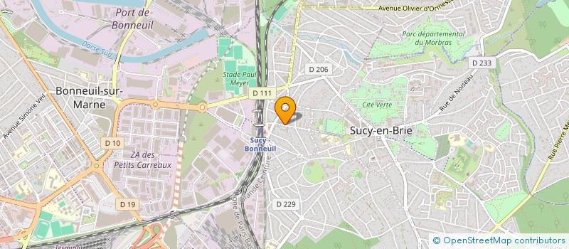 localisation de l'entreprise SYND COPROP 7-9 RUE MONTACLEAU à SUCY-EN-BRIE