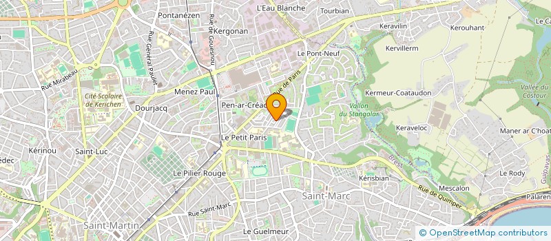 localisation de l'entreprise SYND COPROP 7 R DE LOCTUDY à BREST