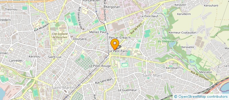 localisation de l'entreprise SYND COPROP 7 R DE PARIS à BREST