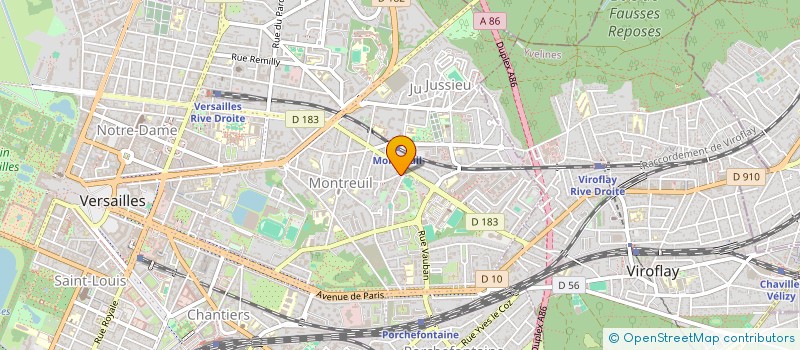 localisation de l'entreprise SYND COPROP 70 RUE DE MONTREUIL à VERSAILLES