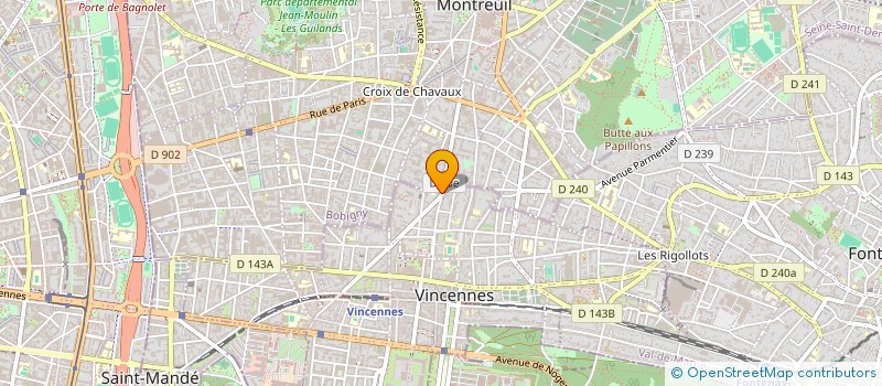 localisation de l'entreprise SYND COPROP 71 73 RUE DE STRASBOURG à VINCENNES