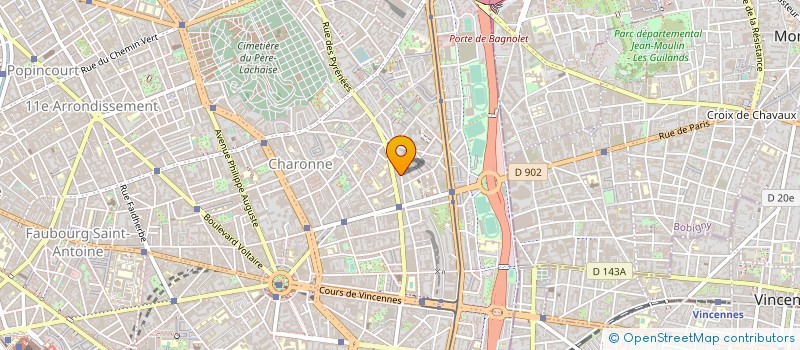 localisation de l'entreprise SYND COPROP 73 RUE DES MARAICHERS  PARIS