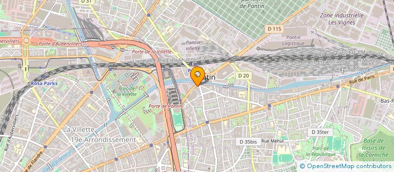 localisation de l'entreprise SYND COPROP 74 AVENUE DU GAL LECLERC  PANTIN