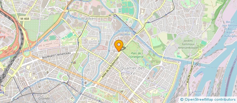 localisation de l'entreprise SYND COPROP 77 79 ALLEE DE LA ROBERTSAU à STRASBOURG