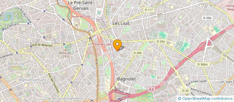 localisation de l'entreprise SYND COPROP 77 RUE DE NOISY LE SEC  LES LILAS