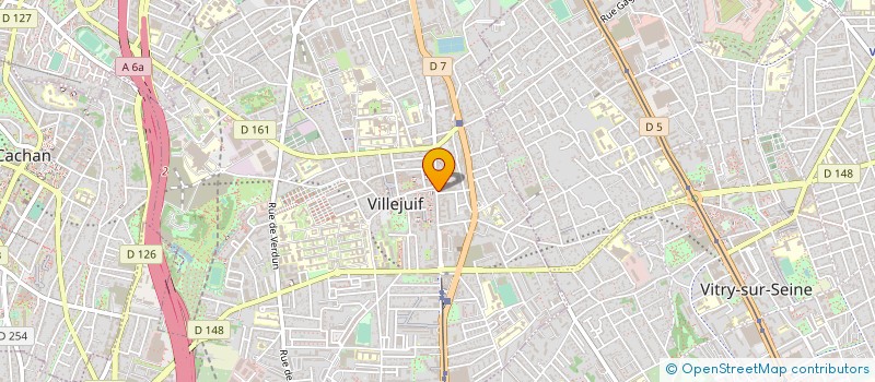 localisation de l'entreprise SYND COPROP 79 R J JAURES à VILLEJUIF