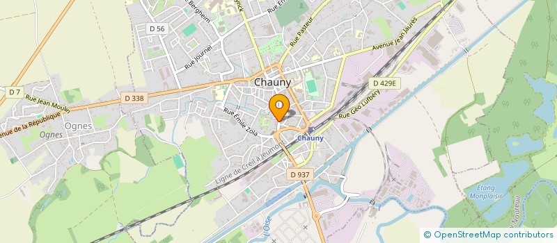 localisation de l'entreprise SYND COPROP 8-10 RUE DE LA CHAUSSEE  CHAUNY