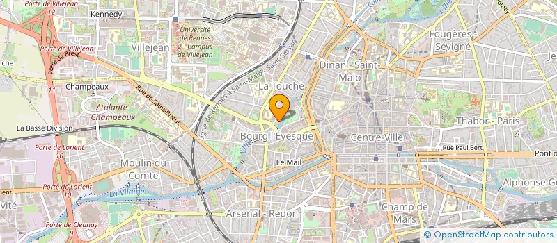 localisation de l'entreprise SYND COPROP 8 A 14 R CONSTANT VERON  RENNES