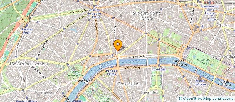 localisation de l'entreprise SYND COPROP 8 AVENUE GEORGE V  PARIS