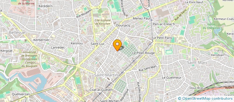 localisation de l'entreprise SYND COPROP 8 R MASSENA à BREST
