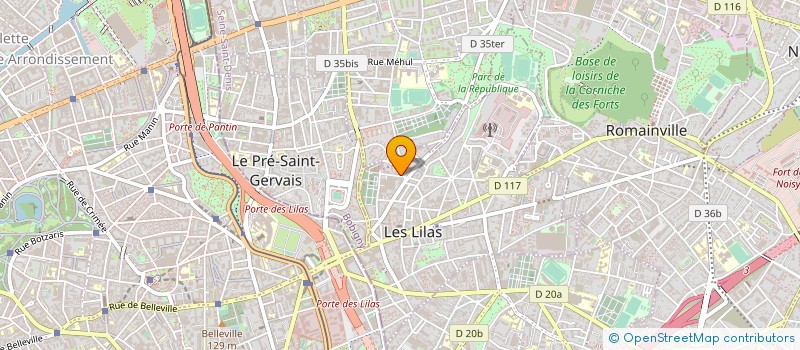 localisation de l'entreprise SYND COPROP 8 RUE DE LA CONVENTION à LES LILAS