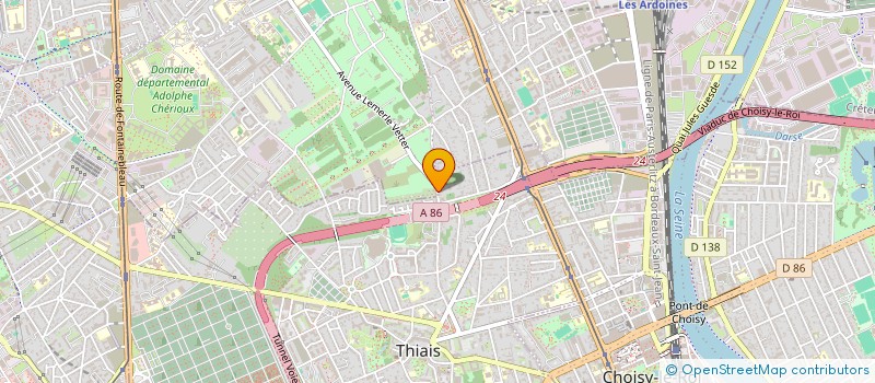 localisation de l'entreprise SYND COPROP 86 RUE JEAN JAURES à THIAIS