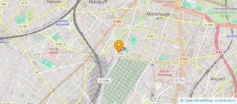 localisation de l'entreprise SYND COPROP 9 RUE DU POITOU  MONTROUGE