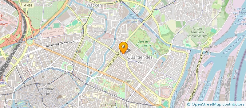 localisation de l'entreprise SYND COPROP 9 RUE TWINGER à STRASBOURG