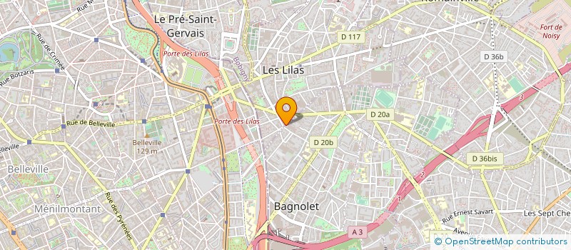 localisation de l'entreprise SYND COPROP 91 RUE DE NOISY LE SEC à LES LILAS