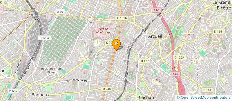 localisation de l'entreprise SYND COPROP 95 AV ARISTIDE BRIAND à ARCUEIL