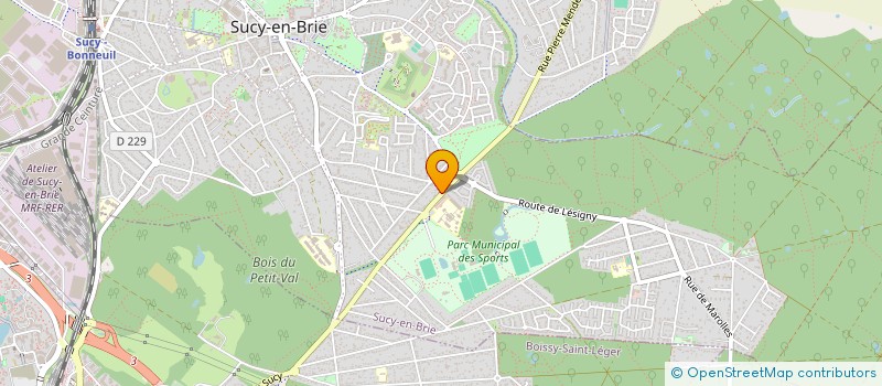 localisation de l'entreprise SYND COPROP 99 RTE DE LA QUEUE EN BRIE à SUCY-EN-BRIE
