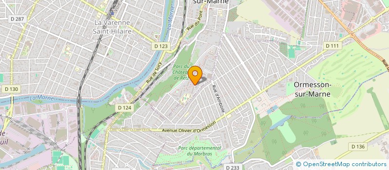 localisation de l'entreprise SYND COPROP AV CLAUDE DEBUSSY G4  CHENNEVIERES-SUR-MARNE