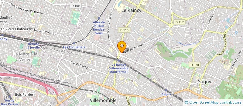 localisation de l'entreprise SYND COPROP BLD DU MIDI  LE RAINCY