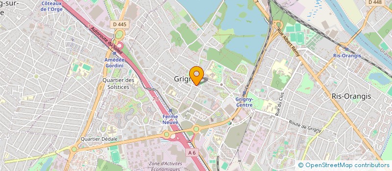 localisation de l'entreprise SYND COPROP CENT COMM GRIGNY 2 à GRIGNY