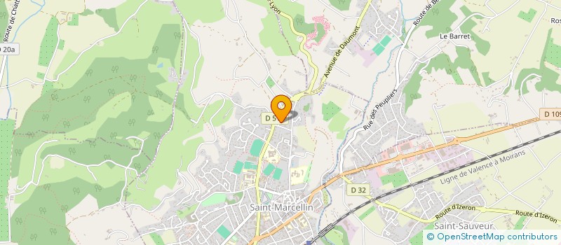 localisation de l'entreprise SYND COPROP CHAVOZAN B  SAINT-MARCELLIN