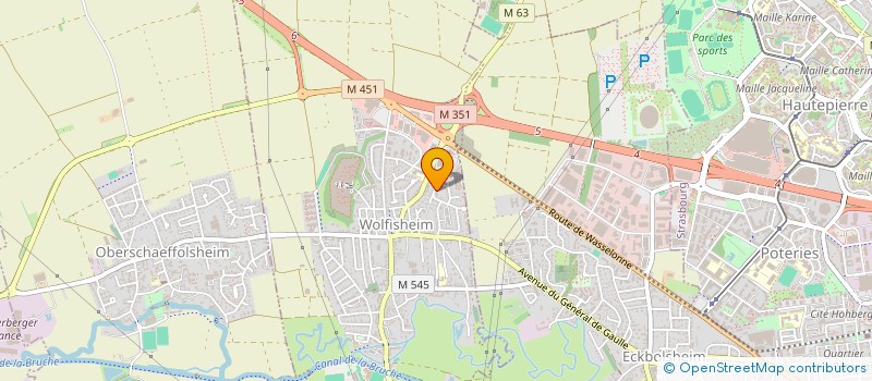 localisation de l'entreprise SYND COPROP COMTE DE HANAU  WOLFISHEIM