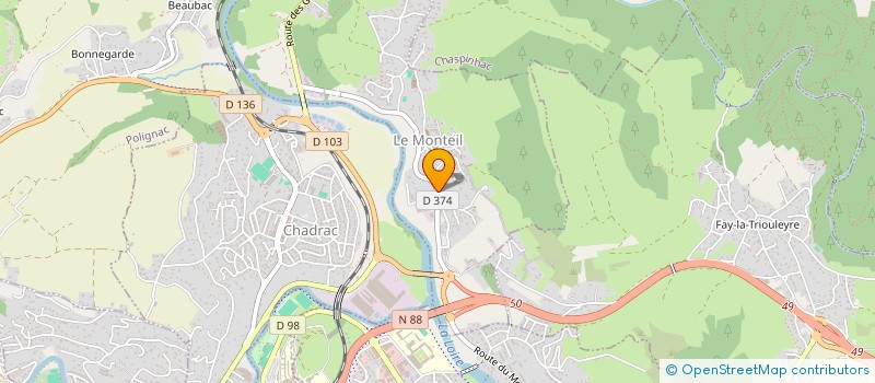 localisation de l'entreprise SYND COPROP CORSAC 1 LES SAPINS  BRIVES-CHARENSAC