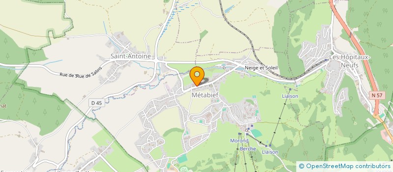 localisation de l'entreprise SYND COPROP DE L'ARCHE  METABIEF