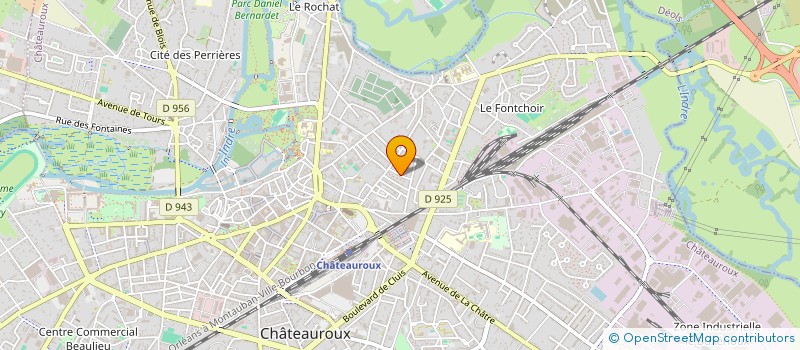 localisation de l'entreprise SYND COPROP DE LA RESIDENCE JEANNE D ARC  CHATEAUROUX