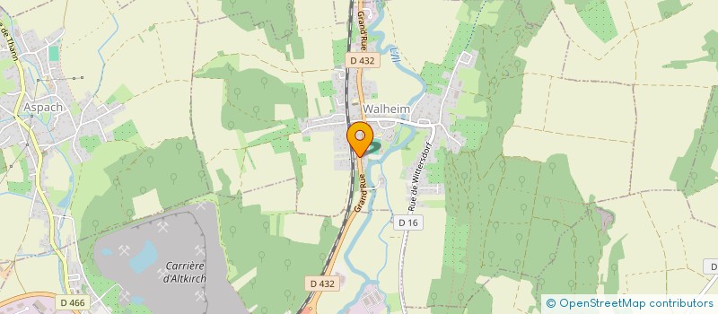 localisation de l'entreprise SYND COPROP DE LA RESIDENCE LA CLAIRIERE  WALHEIM