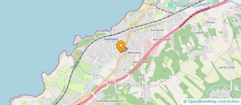 localisation de l'entreprise SYND COPROP DE LA SCCC ELIZALDIA  GUETHARY