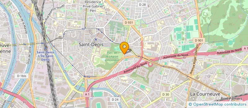 localisation de l'entreprise SYND COPROP DES 100 A 104 AV COUTURIER  SAINT-DENIS