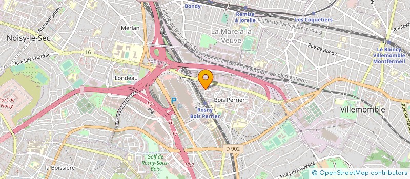 localisation de l'entreprise SYND COPROP DES 19 & 21 RUE D'OFFENBACH à ROSNY-SOUS-BOIS