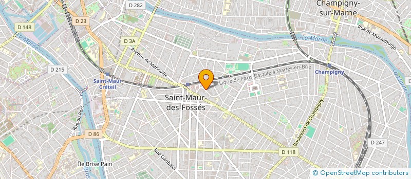 localisation de l'entreprise SYND COPROP DES 3 ET 7 AV DES ARTS à SAINT-MAUR-DES-FOSSES