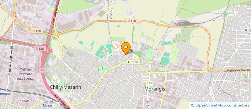 localisation de l'entreprise SYND COPROP DU 1 AU 6 ALLEE DES BOULEAUX à MORANGIS