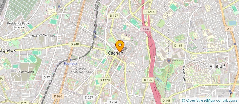 localisation de l'entreprise SYND COPROP DU 1 RUE CAMILLE DESMOULINS à CACHAN