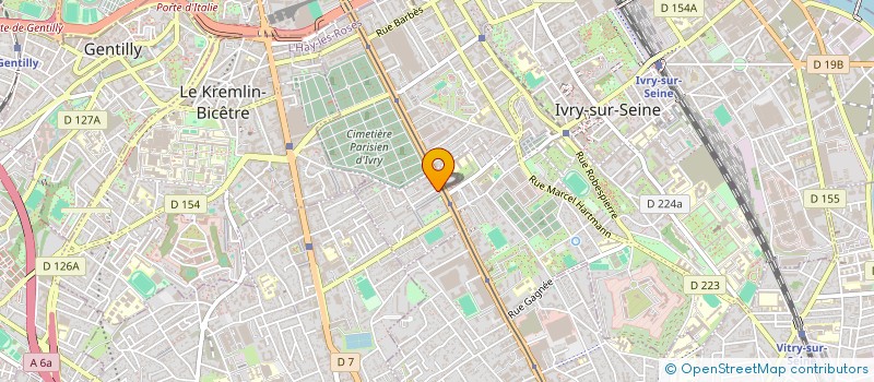 localisation de l'entreprise SYND COPROP DU 1 RUE QUARTIER PARISIEN à IVRY-SUR-SEINE